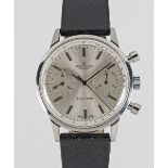 A GENTLEMAN'S STAINLESS STEEL BREITLING TOP TIME CHRONOGRAPH WRIST WATCH CIRCA 1960s, REF. 2002