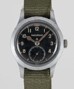 A RARE GENTLEMAN'S BRITISH MILITARY JAEGER LECOULTRE W.W.W. WRIST WATCH CIRCA 1945, PART OF THE 