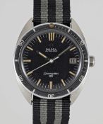A GENTLEMAN'S STAINLESS STEEL OMEGA SEAMASTER 120 AUTOMATIC DATE WRIST WATCH CIRCA 1968, REF. 166.