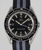 A GENTLEMAN'S STAINLESS STEEL OMEGA SEAMASTER 300 AUTOMATIC WRIST WATCH CIRCA 1966, REF. 165.024