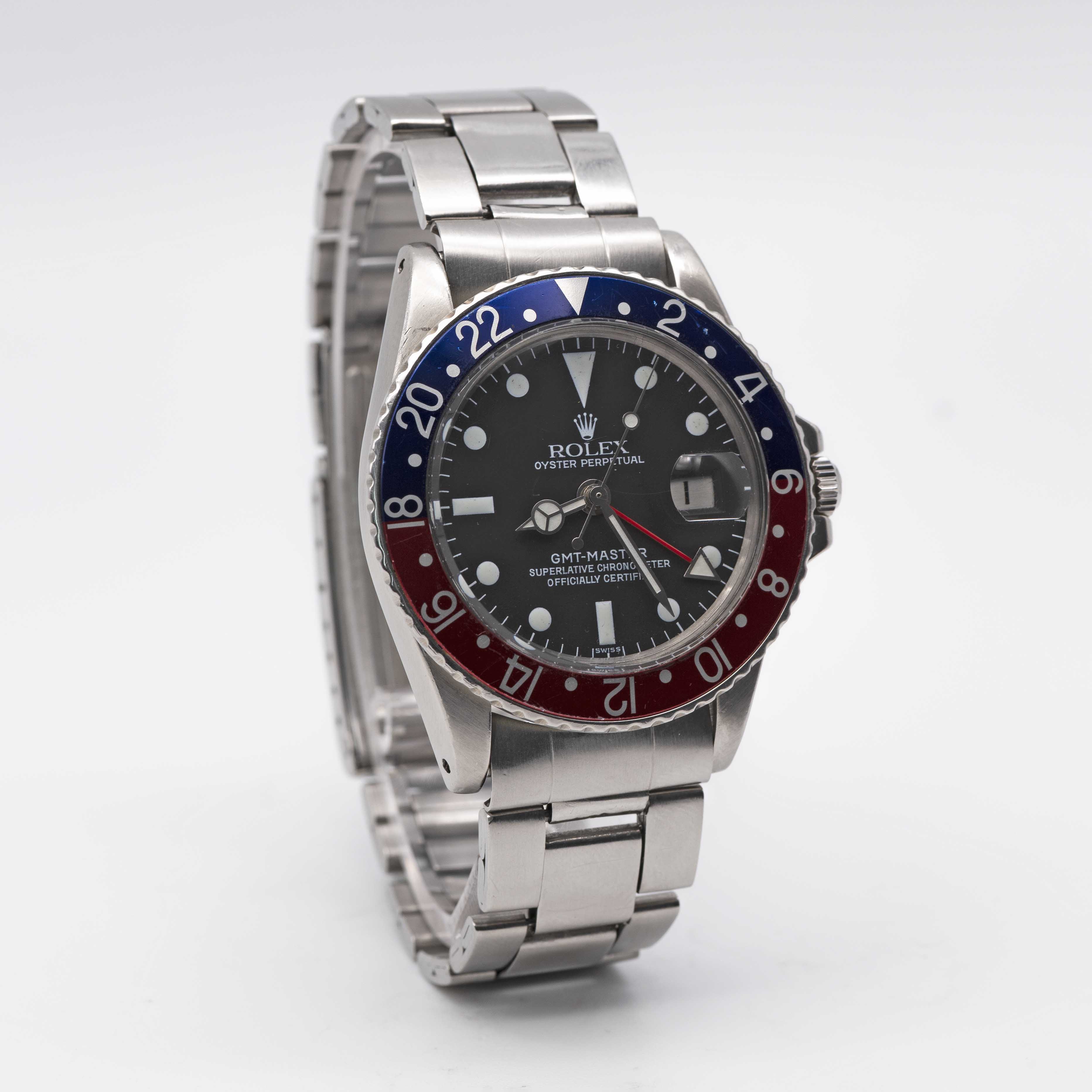 A GENTLEMAN'S STAINLESS STEEL ROLEX OYSTER PERPETUAL DATE GMT MASTER "PEPSI" BRACELET WATCH CIRCA - Image 4 of 10