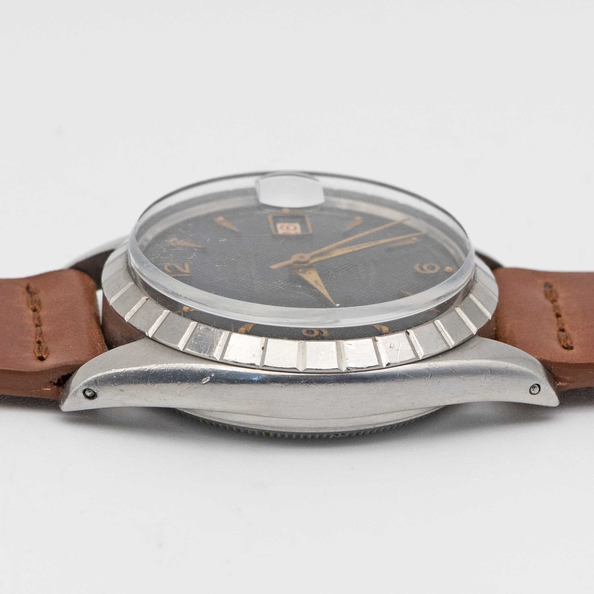 A GENTLEMAN'S STAINLESS STEEL ROLEX TUDOR OYSTERDATE 34 WRIST WATCH CIRCA 1959, REF. 7944 WITH GLOSS - Image 9 of 9