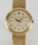A GENTLEMAN'S 18K SOLID YELLOW GOLD IWC AUTOMATIC BRACELET WATCH CIRCA 1970s Movement: 21J,