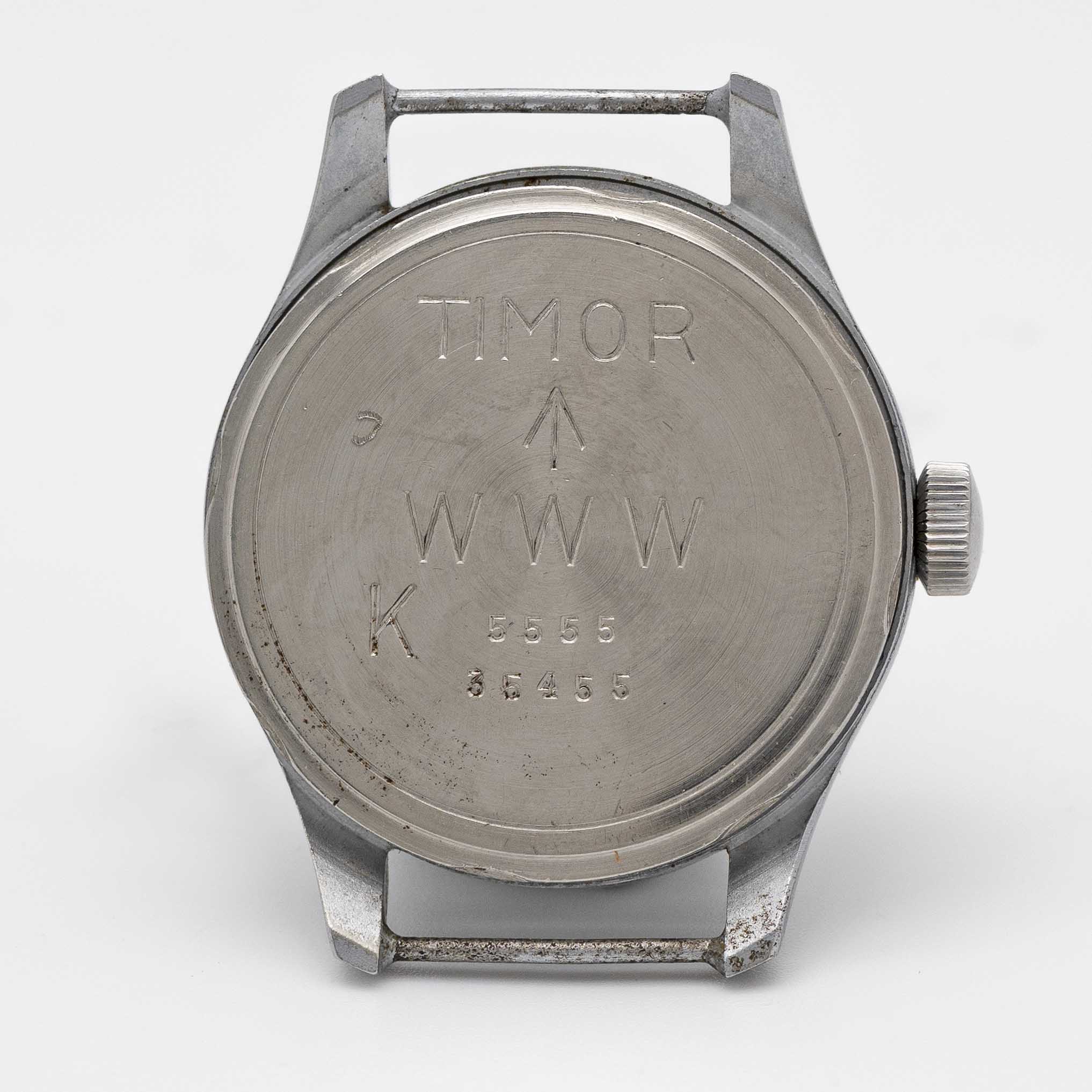 A GENTLEMAN'S STAINLESS STEEL BRITISH MILITARY TIMOR W.W.W. WRIST WATCH CIRCA 1945, PART OF THE " - Image 5 of 8