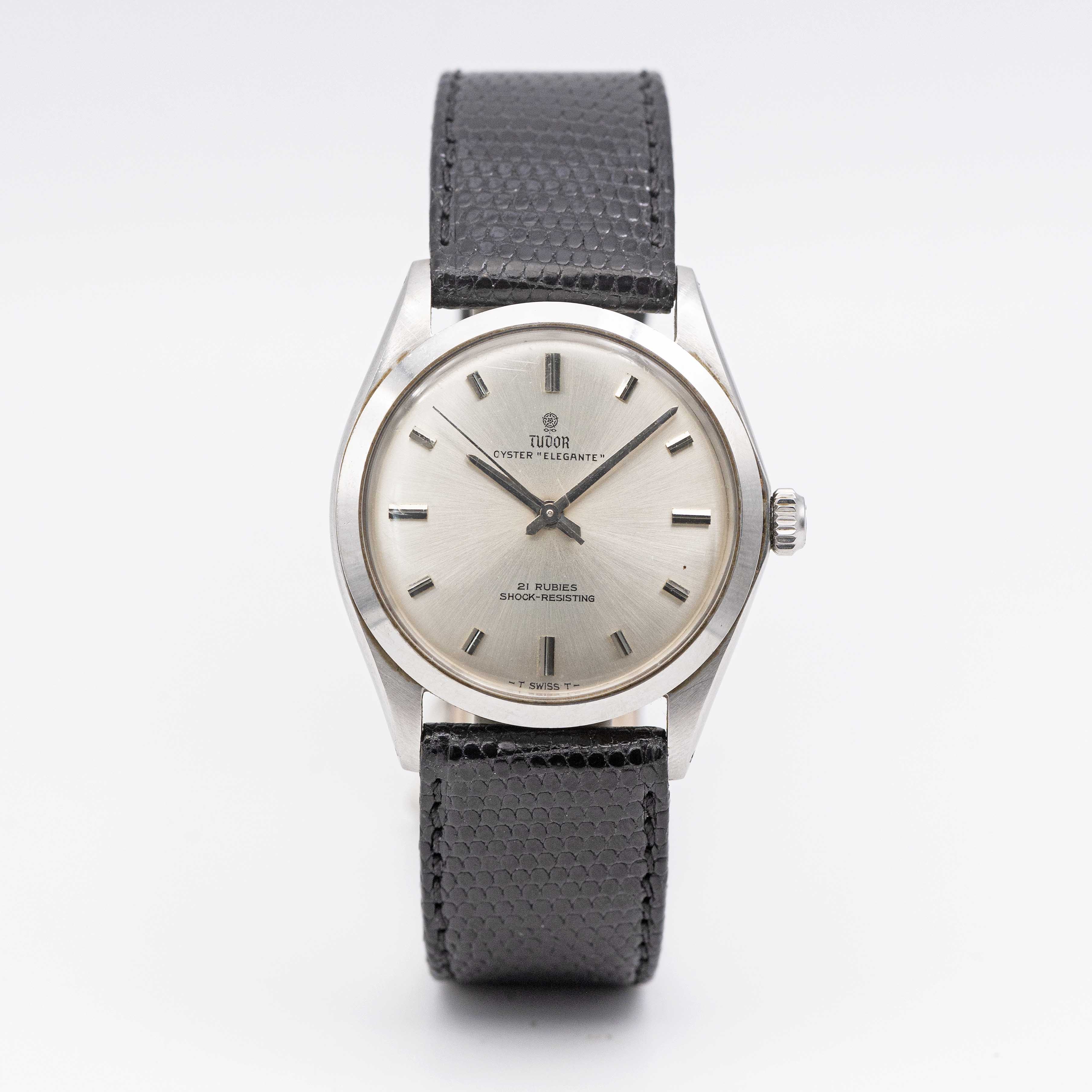 A GENTLEMAN'S STAINLESS STEEL ROLEX TUDOR OYSTER ELEGANTE WRIST WATCH CIRCA 1963, REF. 7960 - Image 2 of 8