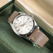 A RARE GENTLEMAN'S LARGE SIZE STAINLESS STEEL ROLEX OYSTER PRECISION WRIST WATCH DATED 1968, REF.