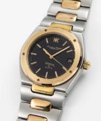 A RARE GENTLEMAN'S STEEL & GOLD  IWC INGENIEUR SL "JUMBO" QUARTZ BRACELET WATCH CIRCA 1980, REF.