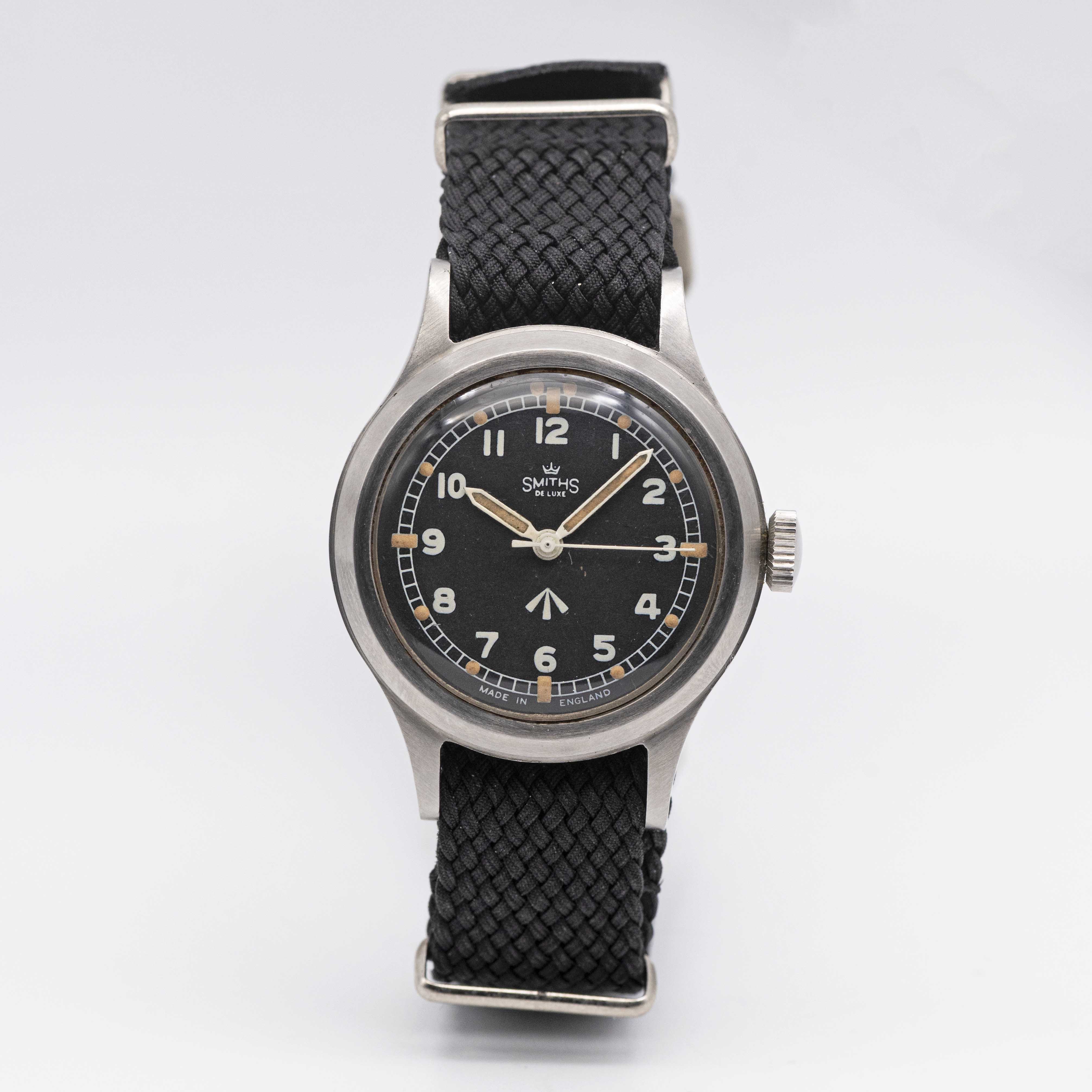 A VERY RARE GENTLEMAN'S STAINLESS STEEL BRITISH MILITARY SMITHS DE LUXE RAF PILOTS WRIST WATCH DATED - Image 5 of 11