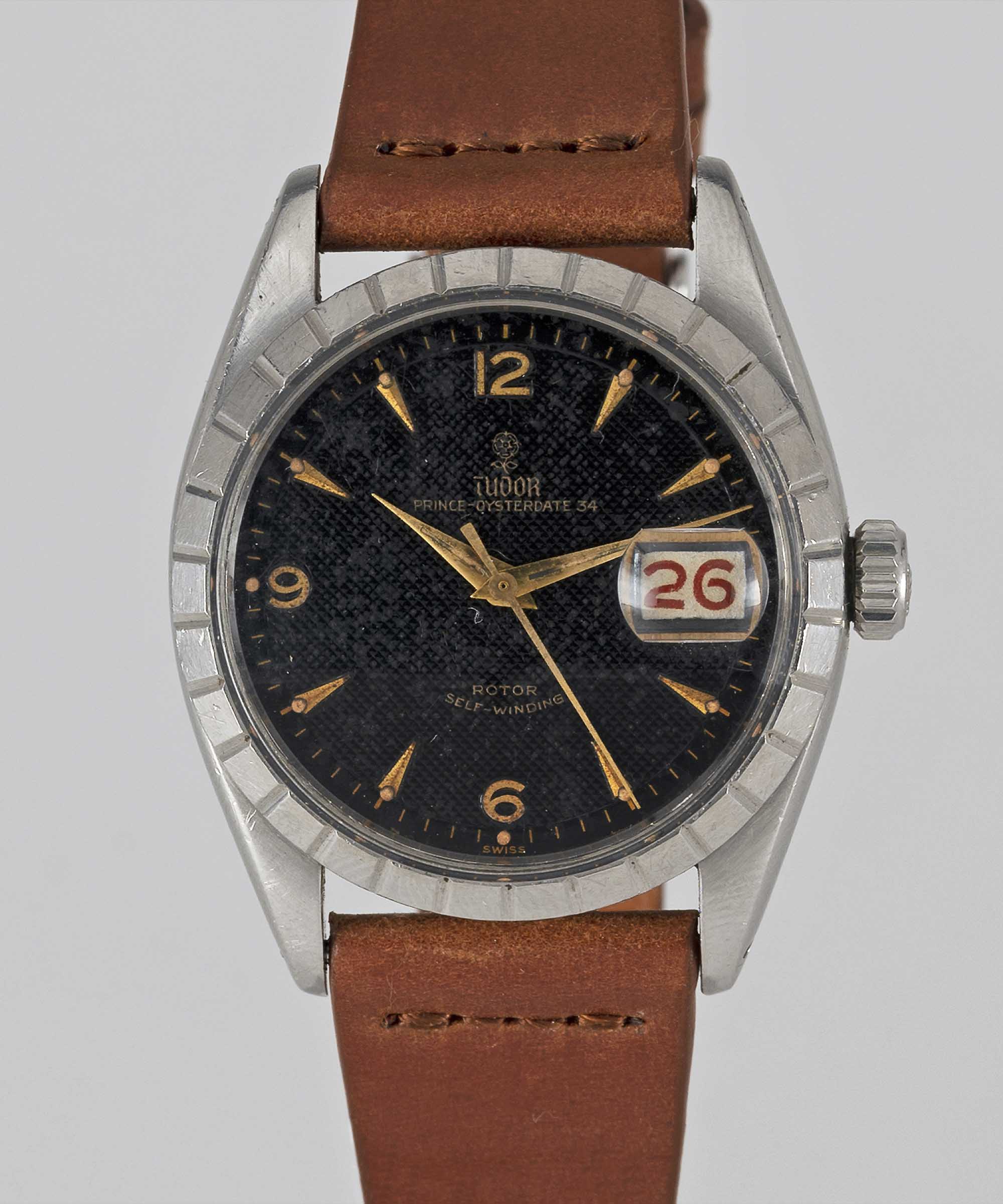 A GENTLEMAN'S STAINLESS STEEL ROLEX TUDOR OYSTERDATE 34 WRIST WATCH CIRCA 1959, REF. 7944 WITH GLOSS - Image 2 of 9
