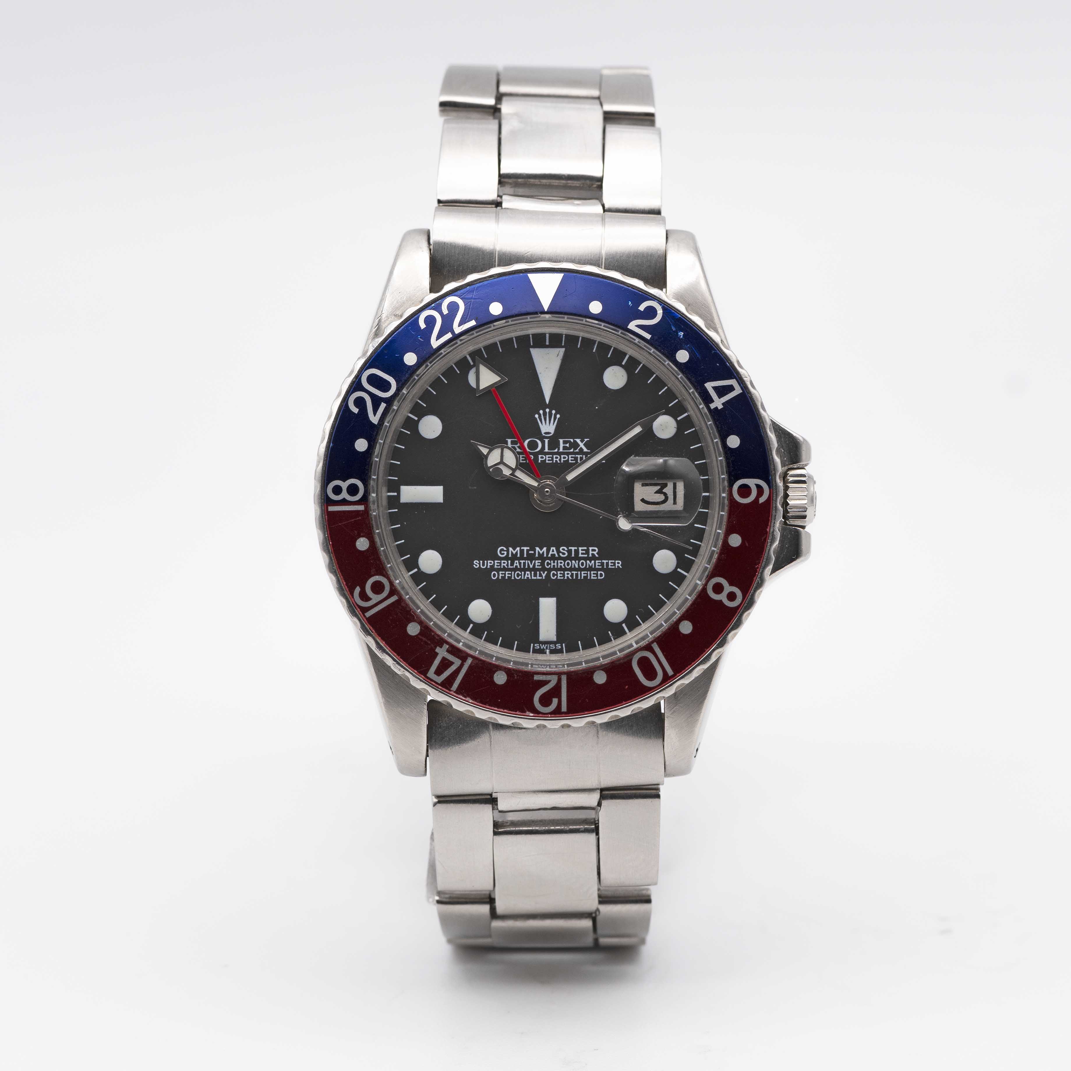 A GENTLEMAN'S STAINLESS STEEL ROLEX OYSTER PERPETUAL DATE GMT MASTER "PEPSI" BRACELET WATCH CIRCA - Image 2 of 10