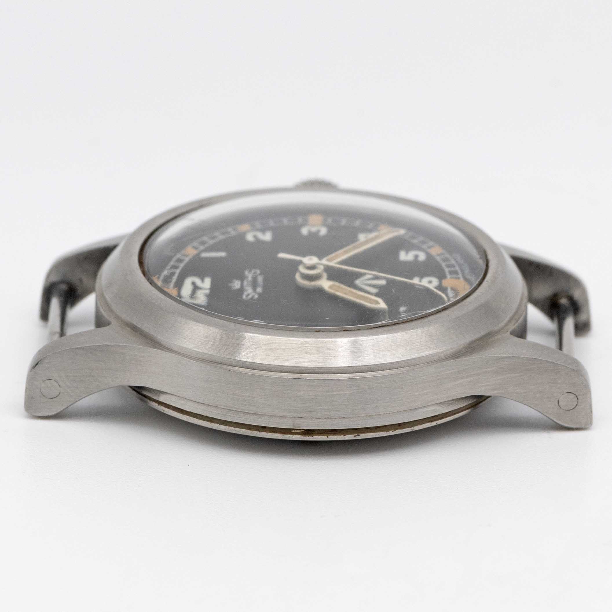 A VERY RARE GENTLEMAN'S STAINLESS STEEL BRITISH MILITARY SMITHS DE LUXE RAF PILOTS WRIST WATCH DATED - Image 11 of 11