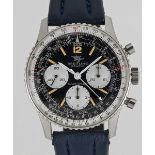 A GENTLEMAN'S STAINLESS STEEL BREITLING NAVITIMER CHRONOGRAPH WRIST WATCH CIRCA 1962, REF. 806