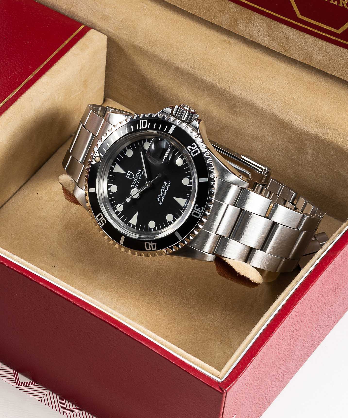 A GENTLEMAN'S STAINLESS STEEL ROLEX TUDOR PRINCE OYSTERDATE "LOLLIPOP" SUBMARINER BRACELET WATCH