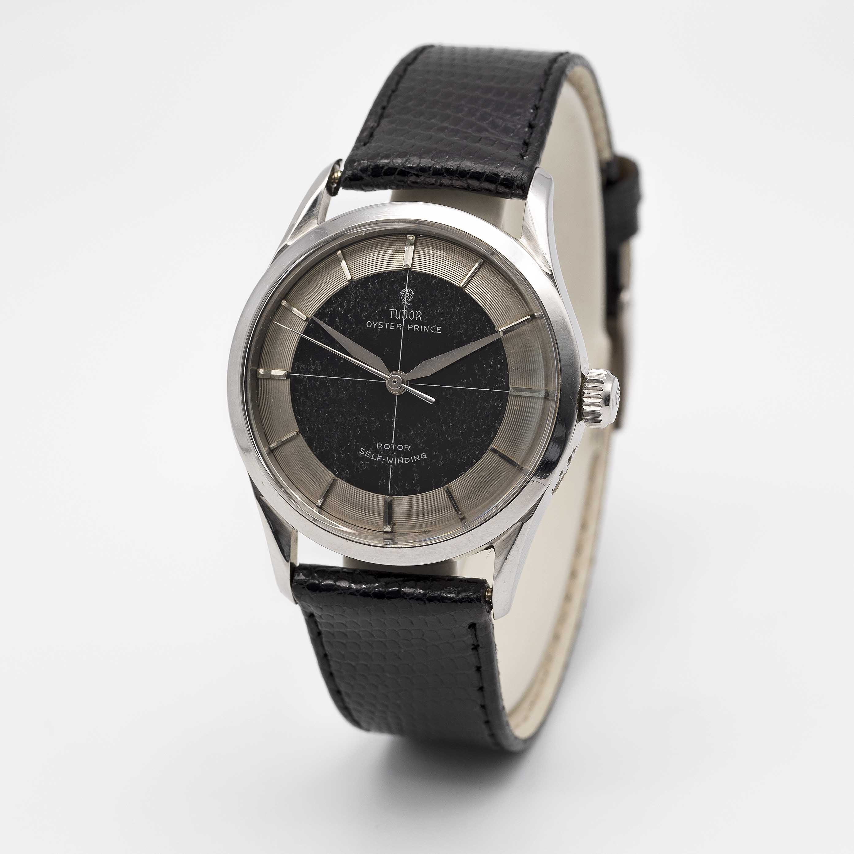A GENTLEMAN'S STAINLESS STEEL ROLEX TUDOR OYSTER PRINCE "TUXEDO" WRIST WATCH CIRCA 1957, REF. 7967 - Image 4 of 9