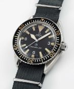 A RARE GENTLEMAN'S STAINLESS STEEL BRITISH MILITARY OMEGA SEAMASTER 300 "BIG TRIANGLE" ROYAL NAVY