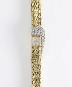 A FINE & RARE LADIES 18K SOLID GOLD & DIAMOND VACHERON & CONSTANTIN BRACELET WATCH CIRCA 1950s