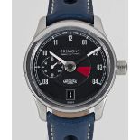 A GENTLEMAN'S STAINLESS STEEL BREMONT JAGUAR E-TYPE MOTORSPORTS AUTOMATIC WRIST WATCH DATED 2018,