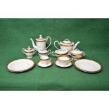 Noritake Goldkin part tea and coffee services to comprise: coffee pot, teapot,