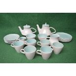 Part Poole Pottery tea and coffee service to include: teapot, coffee pot, milk jug, cream jug,