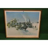 Terence Cuneo, signed print entitled Sleigh Post,