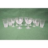 Suite of fifty six Waterford Crystal drinking glasses, possibly Lismore pattern,