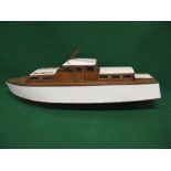 Large centre wheel house cabin cruiser wooden built Maycraft Mercury kit with some small parts but