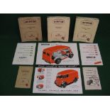 1950's Austin 101 and Morris Commercial 10cwt Express Delivery van items to comprise: workshop