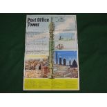 GPO poster, a Geoffrey Wheeler sectionalised illustration of the Post Office Tower in London