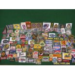 Approx 130 plus items of mainly motoring related embroidered patches Please note descriptions are