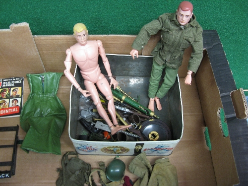 Quantity of 1960's/1970's Action Man to include: two different men, uniforms, weapons, - Image 2 of 2