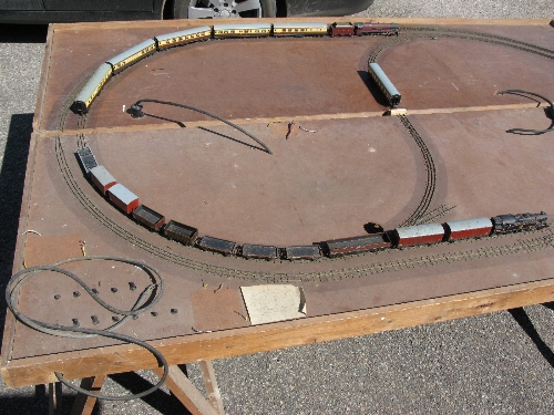 1960's built OO 3 Rail portable layout all hand built double track oval with six points on four - Image 2 of 6