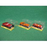 Three 1960's/1970's Dinky diecast model cars in hard plastic cases to comprise: No. 158 Rolls