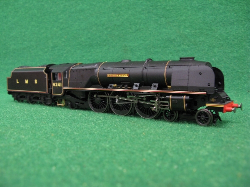 Hornby OO DCC ready R3681 Coronation Class 4-6-2 with tender No. 6241 City Of Edinburgh in LMS lined - Image 2 of 2