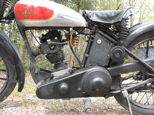 1935 Excelsior motorcycle. Registration No. BOJ 781. 149cc OHV four stroke with Burman hand change - Image 4 of 7