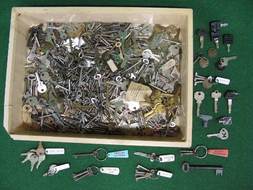 Large quantity of keys of all types from door, cupboard, padlock, deadlock etc Please note