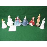 Group of seven Royal Doulton and other figures to comprise: Hope HN 3061 Limited Edition No. 3389,