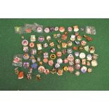 Approx 80 predominantly Welsh football league pin badges Please note descriptions are not