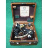 Heath & Co. New Eltham, London SE9 Hezzanith sextant contained in original mahogany box Please