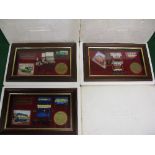 Three Matchbox Models Of Yesteryear Limited Edition display cases of whole and dismantled vehicles