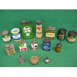 Quantity of oil and grease cans etc to include: unopened Mobilube EP, Castrolease etc Please note