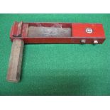 Football supporters rattle of wood and metal construction, finished in red - 11.5" long Please