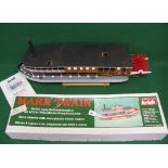 Part built Krick (German) wooden live steam model of an American river boat with stern wheeler
