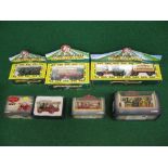 Six boxed Corgi 1:50 vintage fairground vehicles to include: four for local (Sussex) Harris