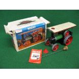 Mamod steam tractor with liquid Meths burner, steering column, filler funnel, leaflet and box Please