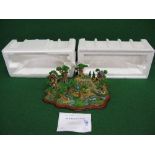 Danbury Mint hand painted model of Winnie The Pooh's Hundred Acre Wood, complete with all the