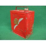 Two gallon fuel can for Shell Aviation Spirit with Shell cap Please note descriptions are not