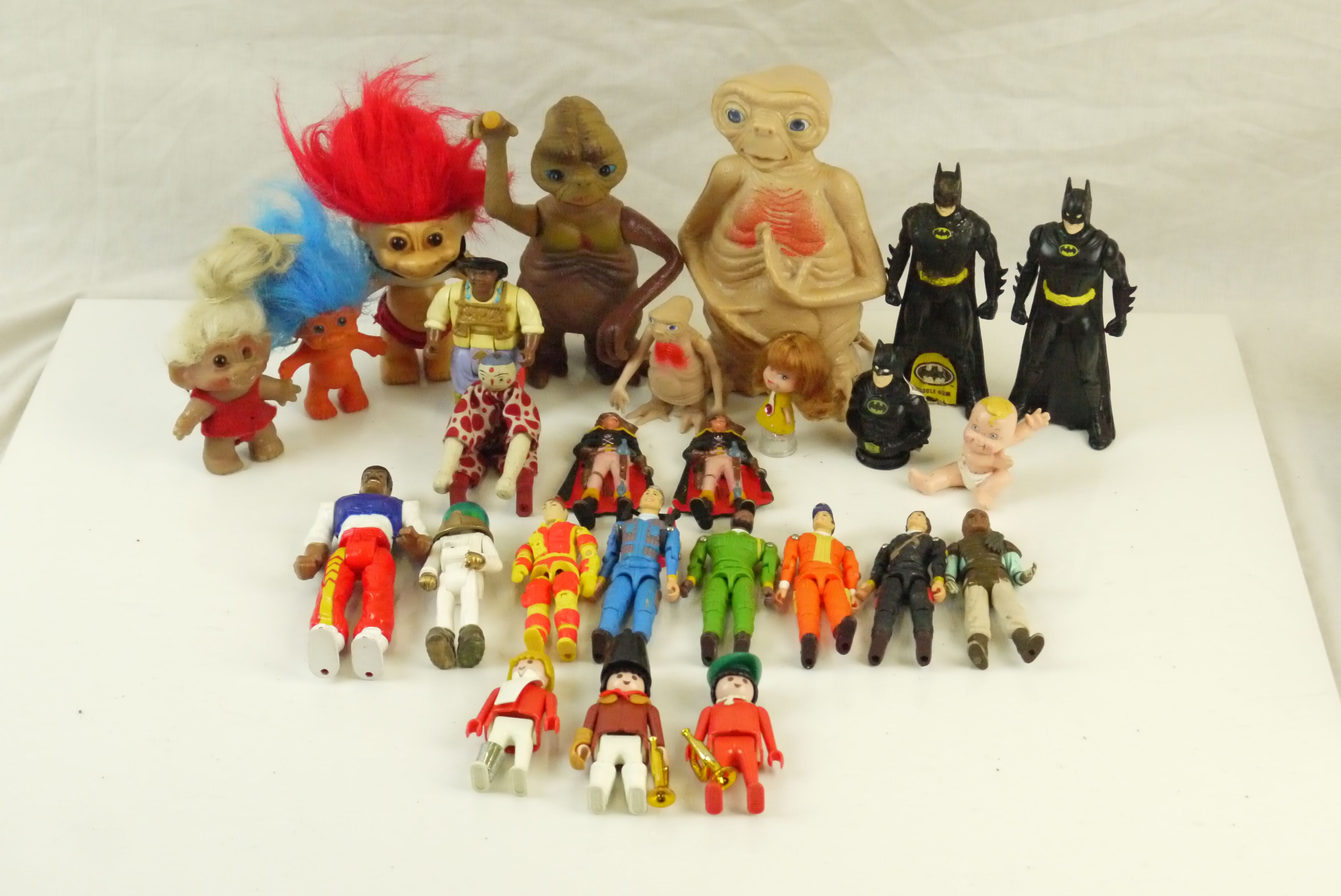 Collection of circa 80?s playworn toys to include Playmobil, 3 x Galoob The A-Team (Mr T,