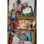 50 + Plaworn contempory dolls to include Mattel Barbie, Hasbro Sindy, Spice Girls, etc, plus