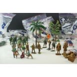 Collection of mid-20th Century figures and soldiers, to include Britains, various regiments,