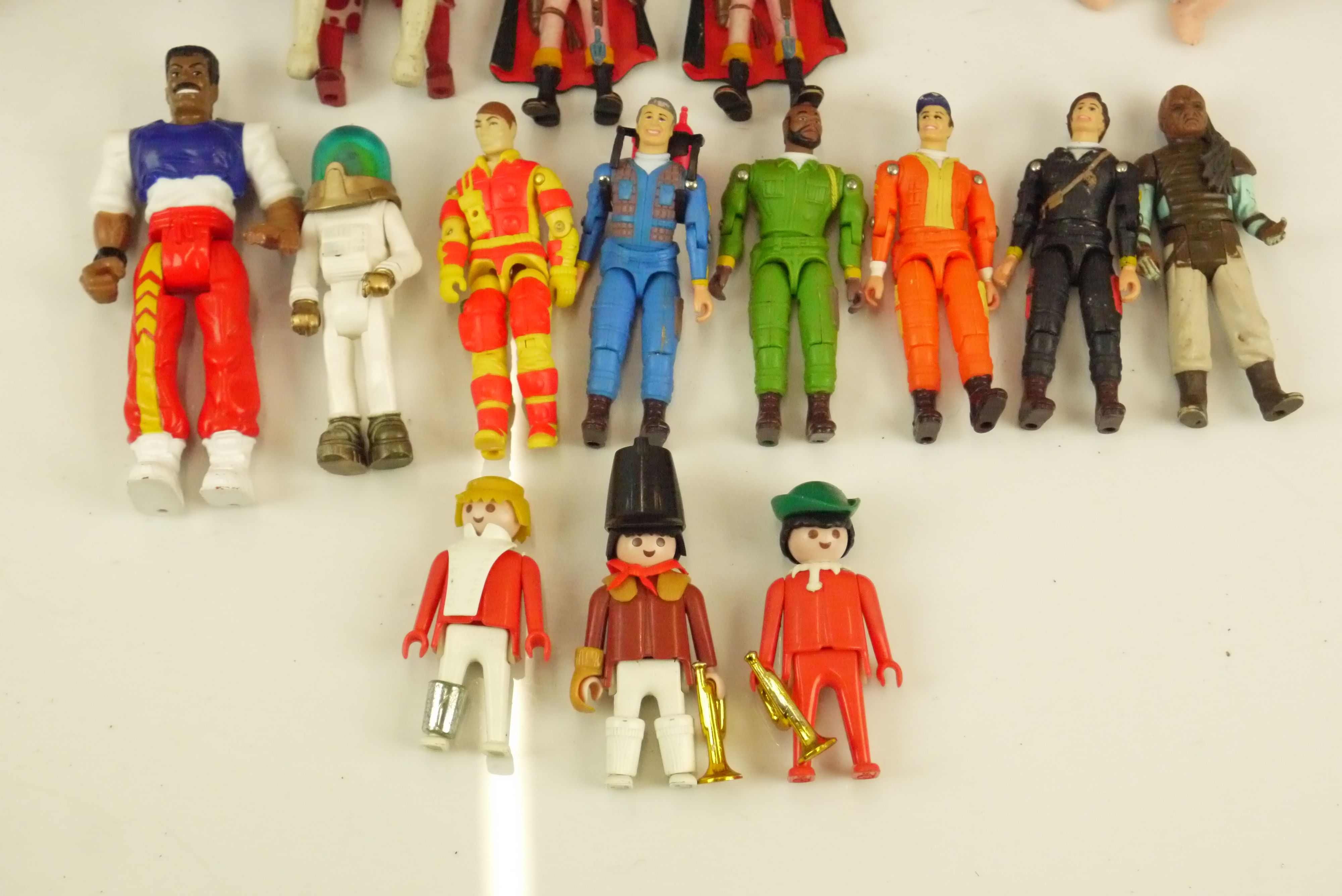 Collection of circa 80?s playworn toys to include Playmobil, 3 x Galoob The A-Team (Mr T, - Image 4 of 4